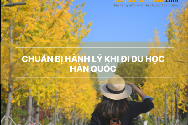 Chuẩn bị hành lý khi đi du học Hàn Quốc 